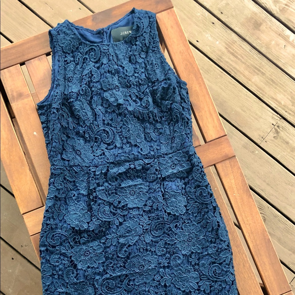 J. Crew Navy Knee-Length Dress, Size 6